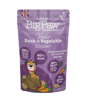 Little BigPaw Tender Duck & Vegetable Dinner Wet Dog Food 150g - 150g - Shopivet.com