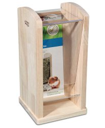 Living World Green Wood & Acrylic Hay Rack, Medium - Shopivet.com