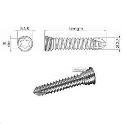 Locking Star Screw 2.7/20mm - Shopivet.com