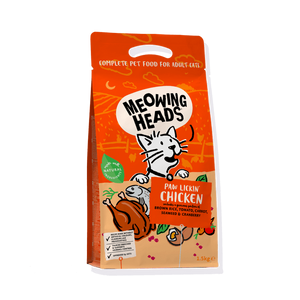 Meowing Heads Paw Lickin' Chicken Adult Dry Cat Food - 4kg
