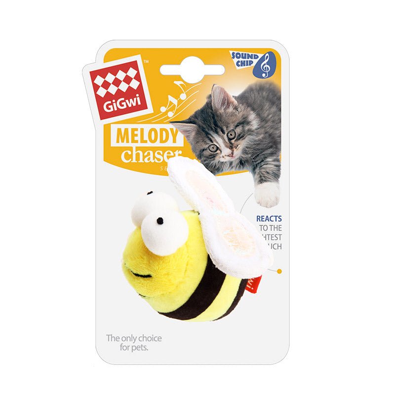 Melody Chaser (Bee) with Motion Activated Sound Chip - Shopivet.com