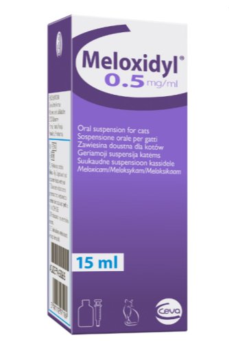 Meloxidyl 0.5 mg/ml oral suspension for cats 15ml - Shopivet.com