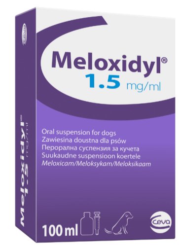 Meloxidyl 1.5 mg/ml oral suspension for dogs 100ml - Shopivet.com