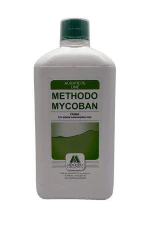 Methodo Mycoban 1L is an antimycotoxin and fungal treatment for poultry, camels, cattle, calves and sheep - Shopivet.com