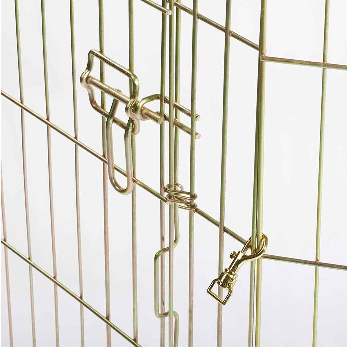 MidWest Foldable Exercise Pen With Door – Gold Zinc - 42 inch - Shopivet.com