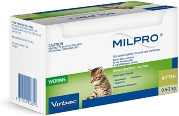 Milpro anthelmintic for kittens and puppies 1 Tablet - Shopivet.com