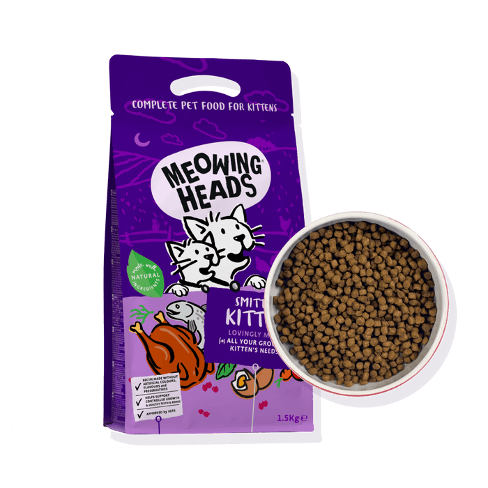 Meowing Heads Smitten Kitten Dry Cat Food 1.5kg - 1.5kg