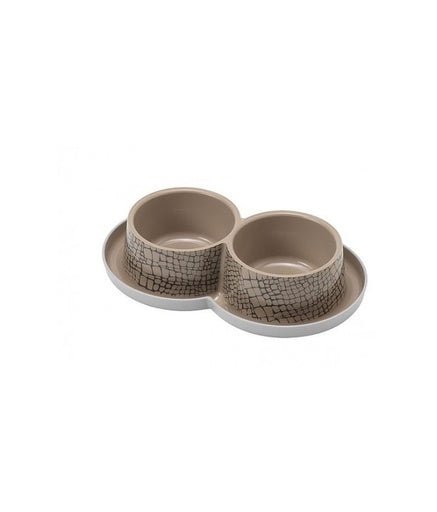 Moderna Double Trendy Dinner 2x350 ml (H136)[Color - Brown] - Shopivet.com