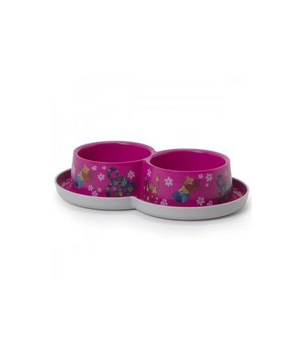 Moderna Double Trendy Dinner 2x350 ml (H136)[Color - Pink] - Shopivet.com