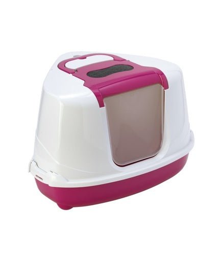 Moderna Flip Corner - Litter Box (C250)[Color - Pink] - Shopivet.com