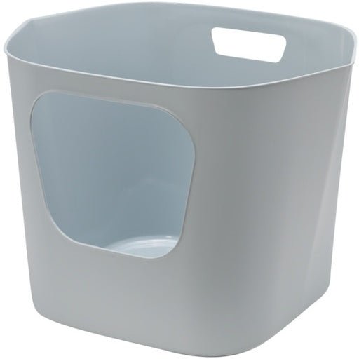 Moderna Lotus Cat Litter Box 54.4 x 43.9 x 40.5 cm - Grey - Shopivet.com