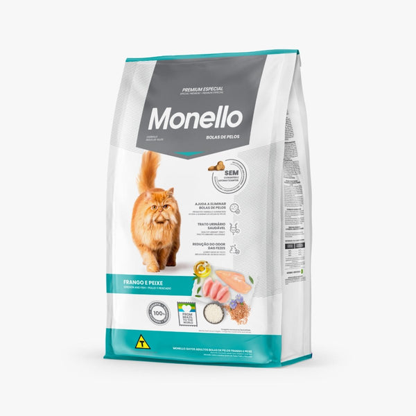 Monello Adult Cat Hairball ( Chicken and Fish Flavor) - 1kg - Shopivet.com