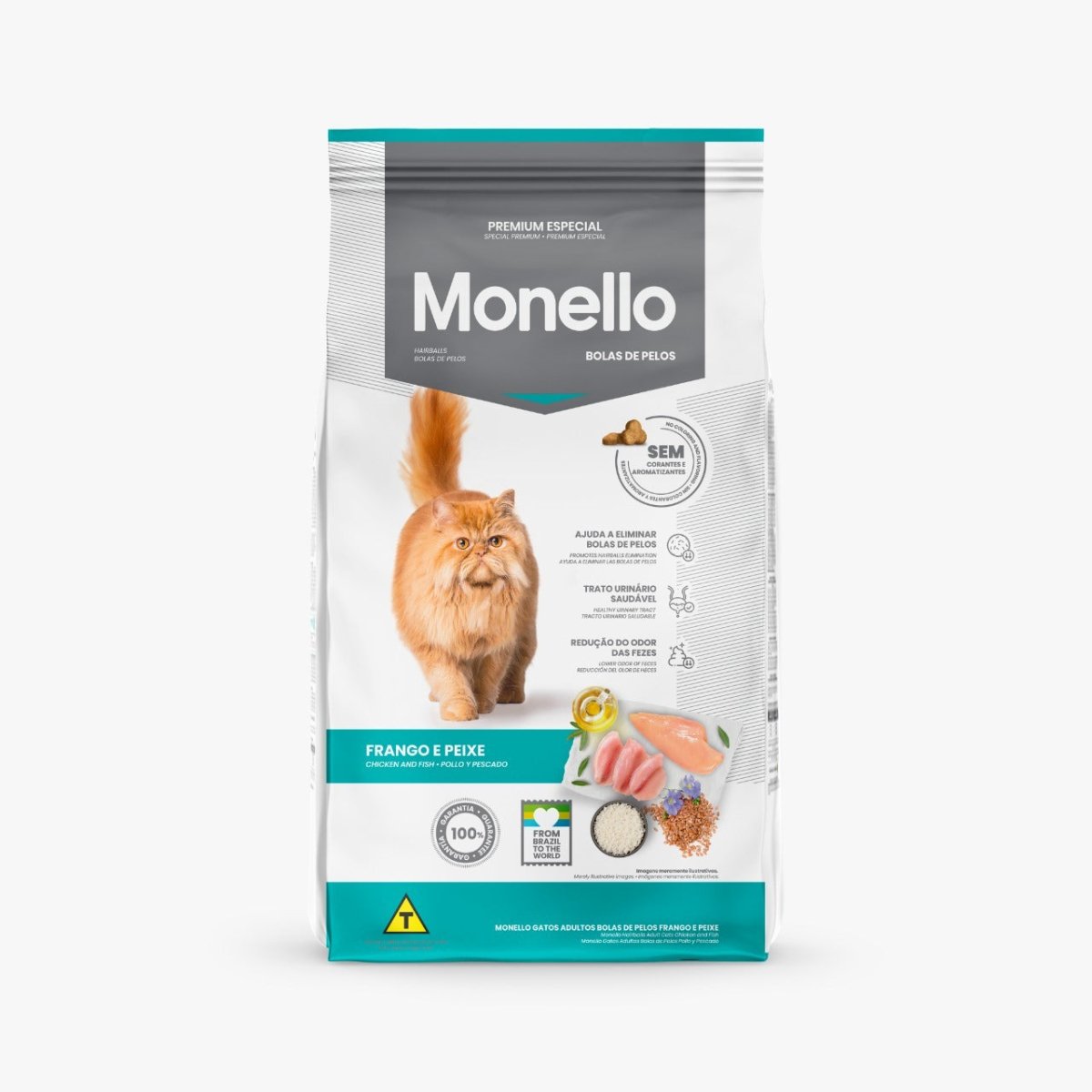 Monello Adult Cat Hairball ( Chicken and Fish Flavor) - 7kg - Shopivet.com