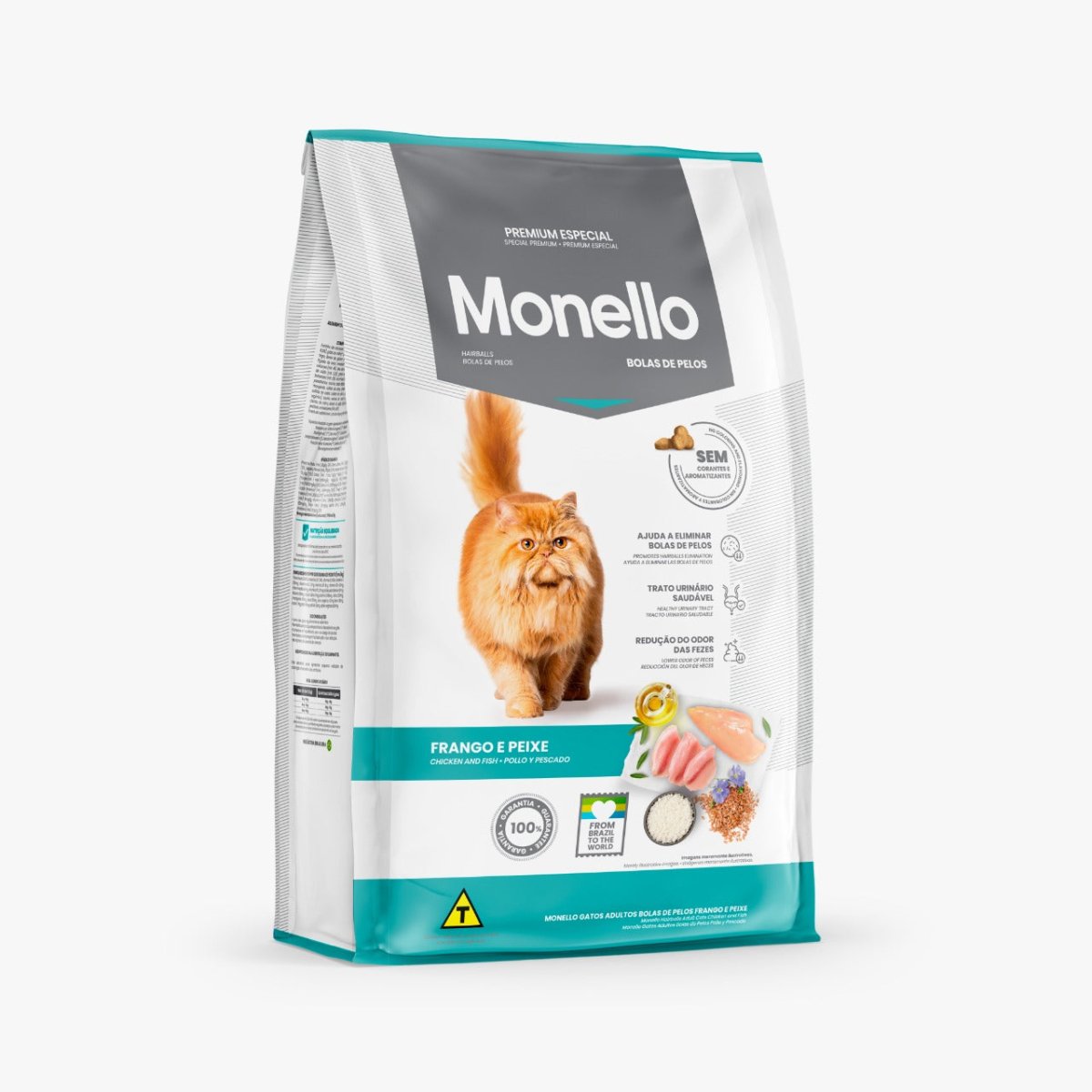 Monello Adult Cat Hairball ( Chicken and Fish Flavor) - 7kg - Shopivet.com