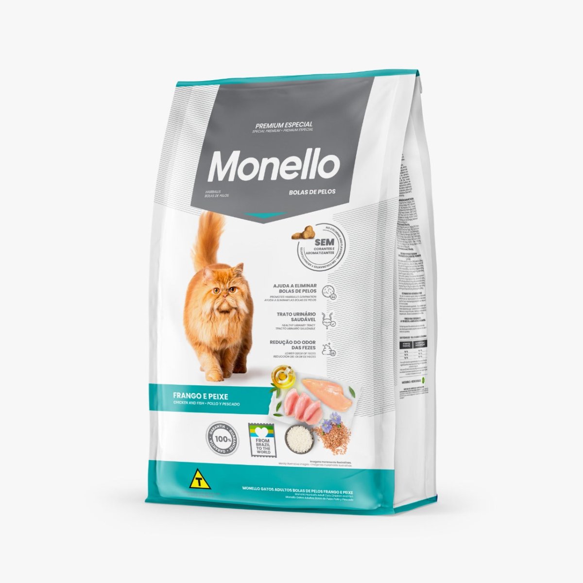 Monello Adult Cat Hairball ( Chicken and Fish Flavor) - 7kg - Shopivet.com