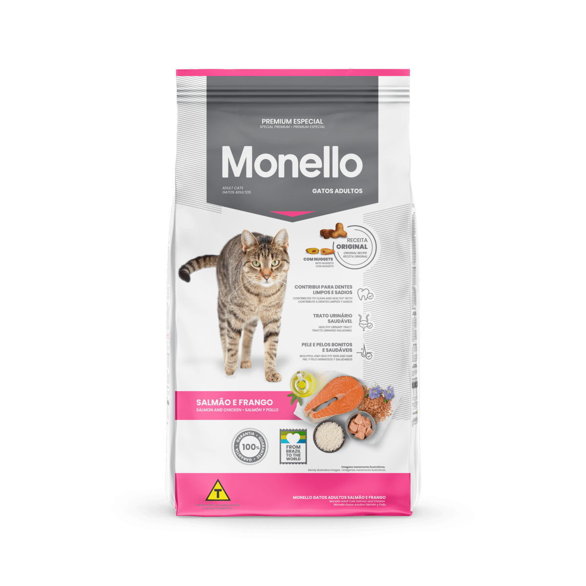 Monello Adult Cat Mix (Salmon and Chicken Flavor) - 7kg - Shopivet.com