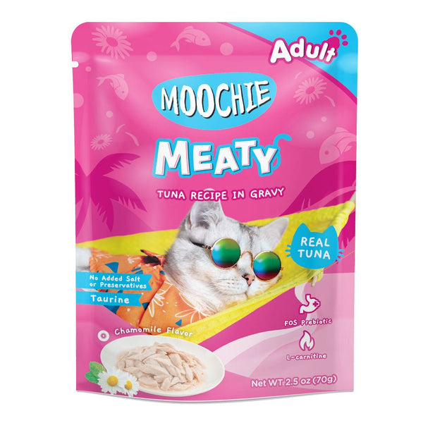 Moochie Cat Food Tuna Recipe In Gravy Pouch 70g - Shopivet.com