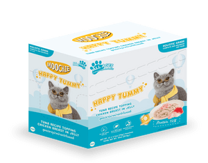 Moochie Tuna Recipe Topping Chicken Breast In Jelly Cat Food for Happy Tummy/Digestion 70g - Shopivet.com