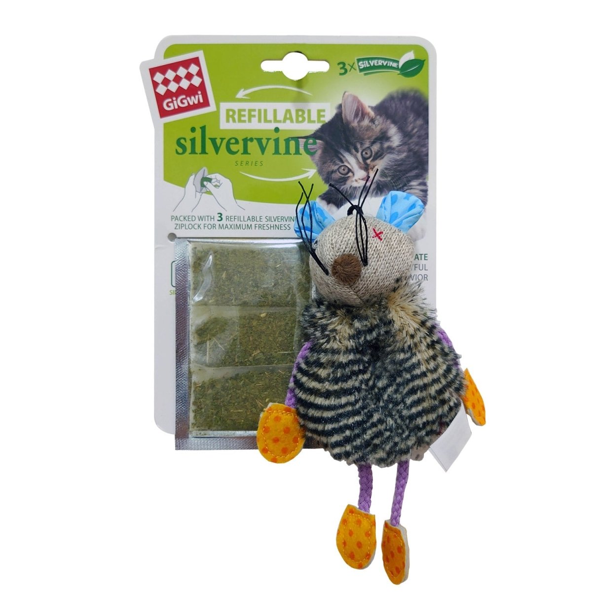 Mouse Refillable Slivervine with 3 Slivervine teabags with ziplock bag - Shopivet.com