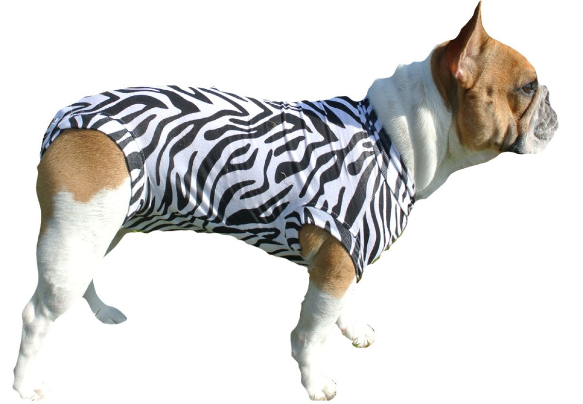 MPS Dog Medical Shirt Zebra 3XSmall