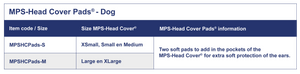 MPS Head Cover Pads, Set of 2 pcs Medium