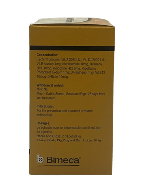 Multivitamin Bimeda 100ml - Shopivet.com