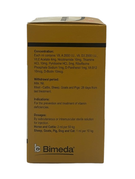 Multivitamin Bimeda 100ml - Shopivet.com