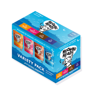 Meowing Heads Variety Pack Adult Wet Cat Food 10 x 100g Pouch -