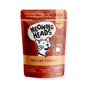 Meowing Heads Variety Pack Adult Wet Cat Food 10 x 100g Pouch -