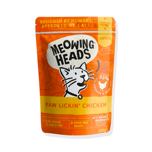 Meowing Heads Variety Pack Adult Wet Cat Food 10 x 100g Pouch -