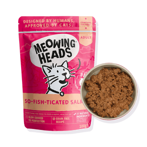 Meowing Heads So-Fish-Ticated Salmon Adult Wet Cat Food 100g - 100g