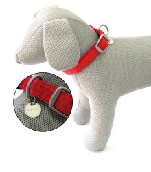 Mylord Leatherette Adjustable Dog Collar 20-30 x 1 cm - Shopivet.com