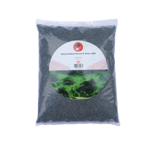 Natural Black Gravel 3-5mm, 8KG - Shopivet.com