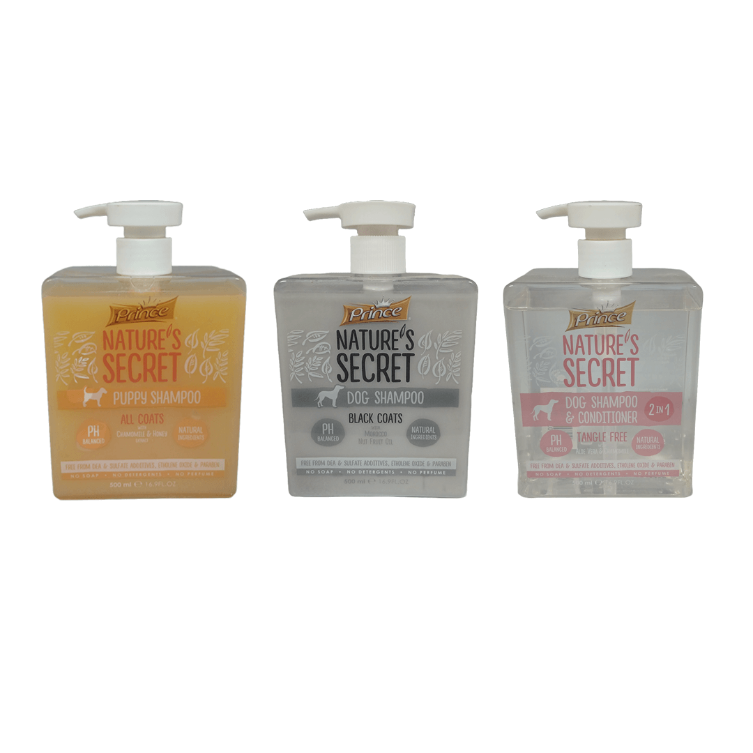 Nature’s Secret Dog Shampoo 500ml - Dog Shampoo Black Coats with Morocco Nut Fruit Oil - Shopivet.com