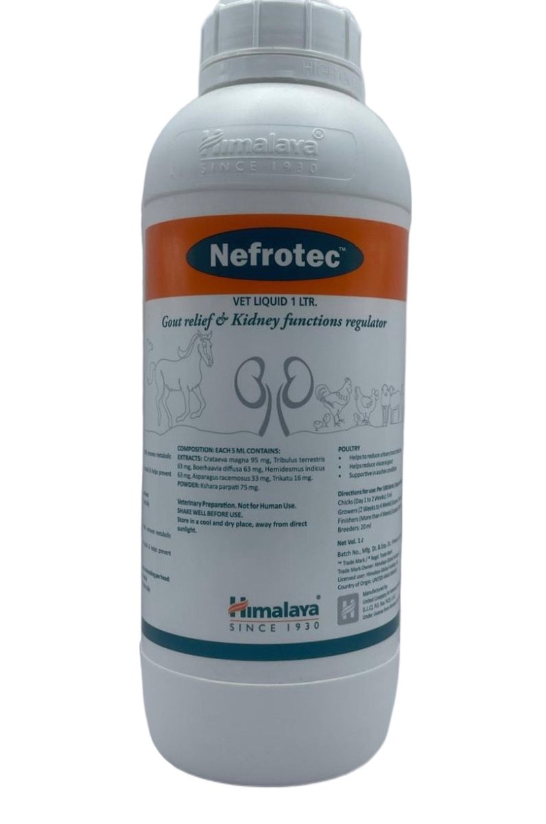 Nefrotec 1 Liter Urinary anti - inflammatory, for the prevention of gout in animals - Shopivet.com