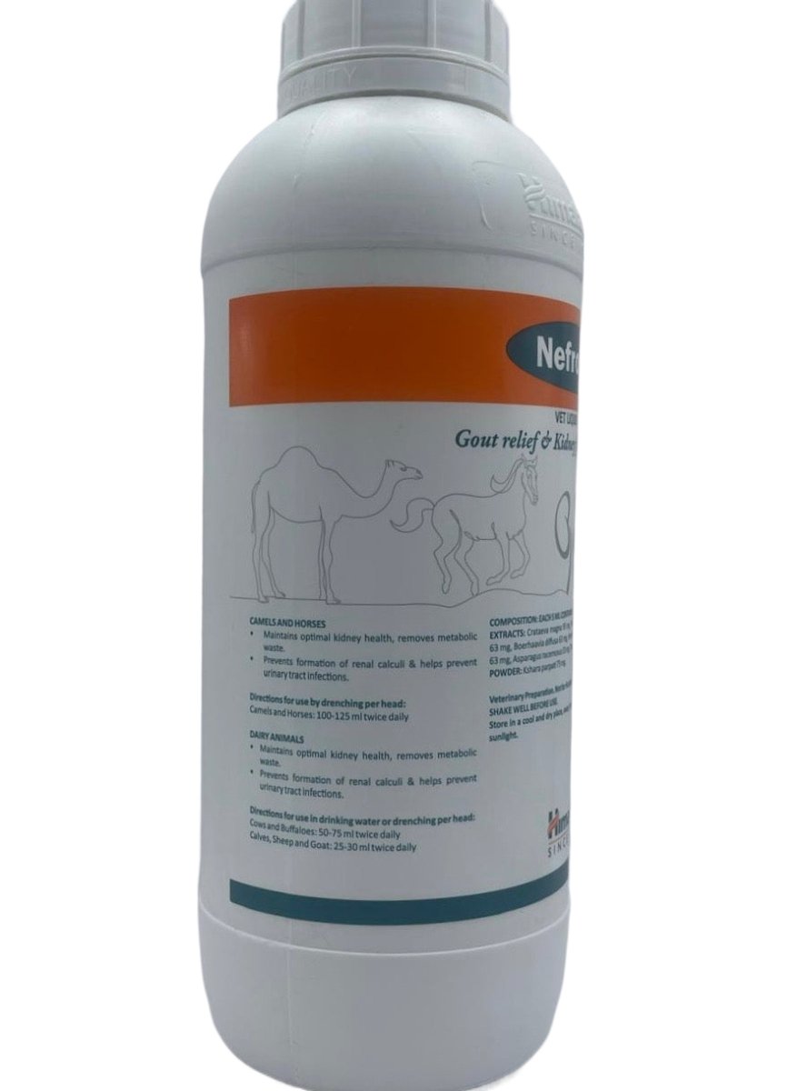 Nefrotec 1 Liter Urinary anti - inflammatory, for the prevention of gout in animals - Shopivet.com