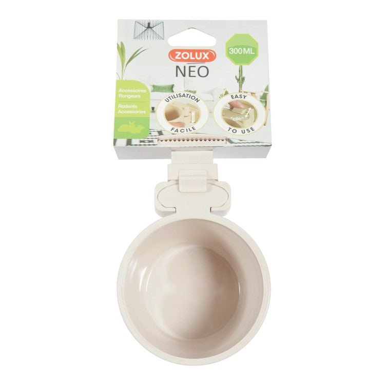 NEO Rodent Cage Plastic Feeder 300ml - Shopivet.com