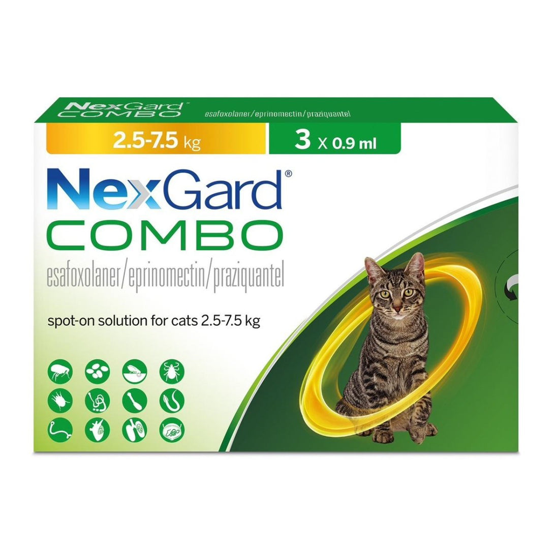 NexGard® COMBO for Cats 2.5 - 7.5kg - Shopivet.com