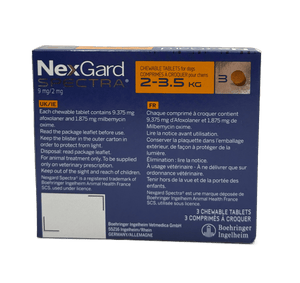 Nexgard Spectra 2 - 3.5 kg Tabs - very small - Shopivet.com