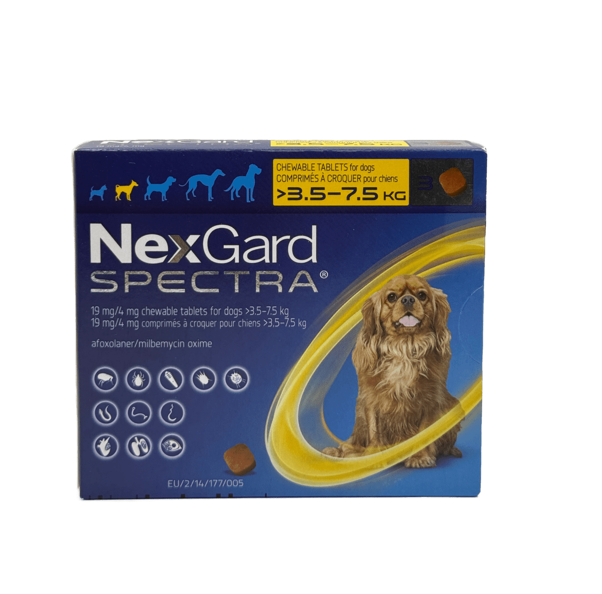 NexGard Spectra (3.5 - 7.5kg) Tabs - Shopivet.com