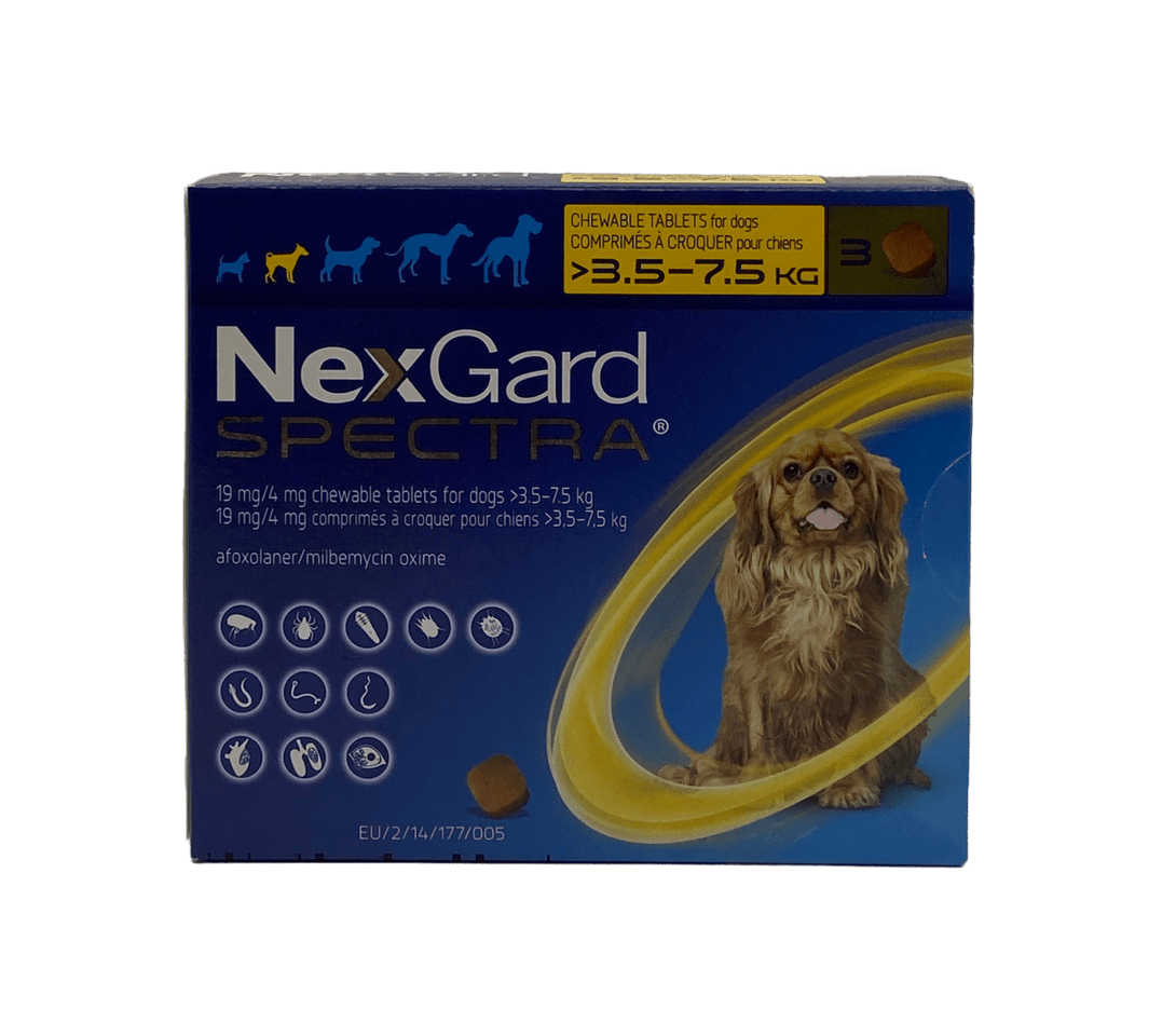 NexGard Spectra (3.5 - 7.5kg) Tabs - Shopivet.com