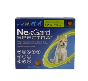 Nexgard Spectra 7.5 - 15 kg Tabs - Medium - Shopivet.com