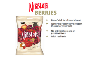 VetiQ Nibblots Berries Small Animal Treats 30g - 30g