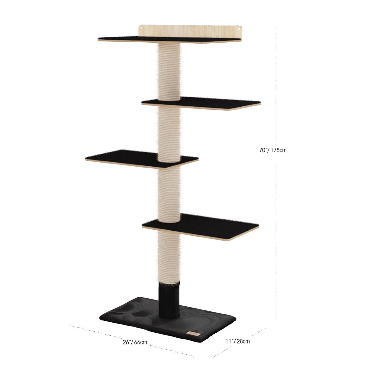 Noba Origin Mural Tower - black - Shopivet.com