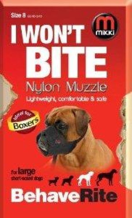 Nylon Dog Muzzle for Boxer Breed - Shopivet.com