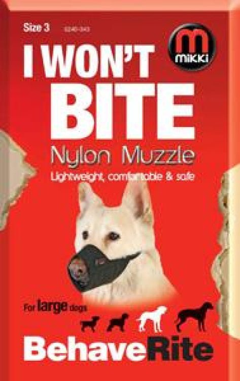 Nylon Dog Muzzle Size 3 - Shopivet.com