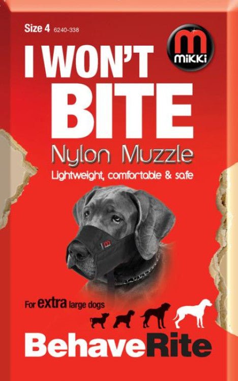 Nylon Dog Muzzle Size 4 - Shopivet.com