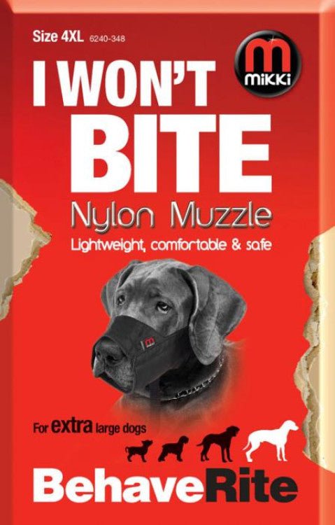 Nylon Dog Muzzle Size 4-XL - Shopivet.com