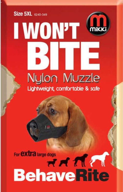 Nylon Dog Muzzle Size 5-XL - Shopivet.com