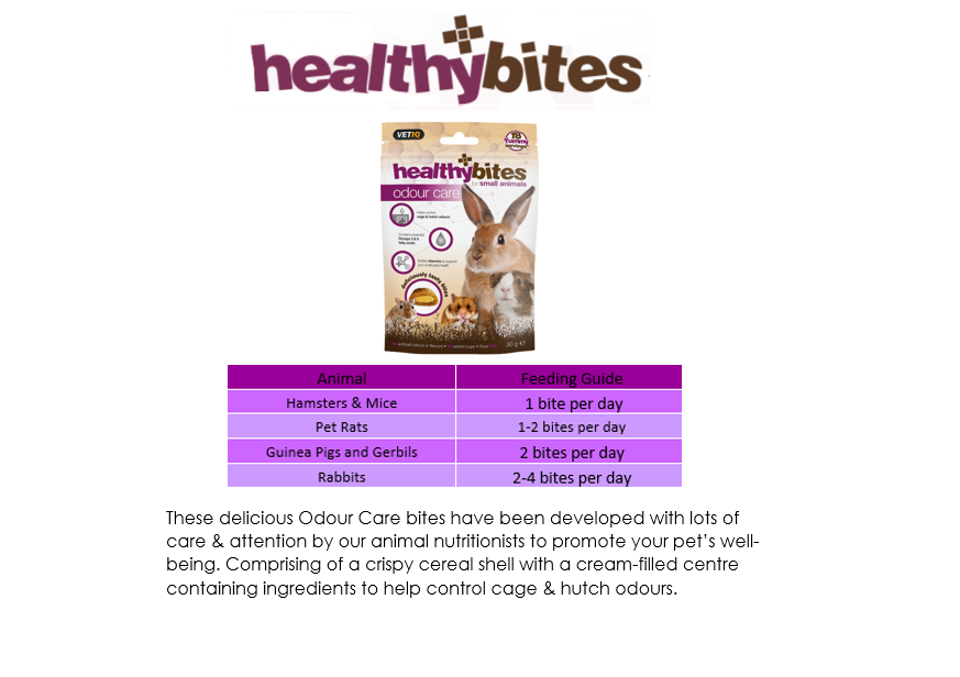 Healthy Bites Odour Care Small Animal Treats 30g - 30g